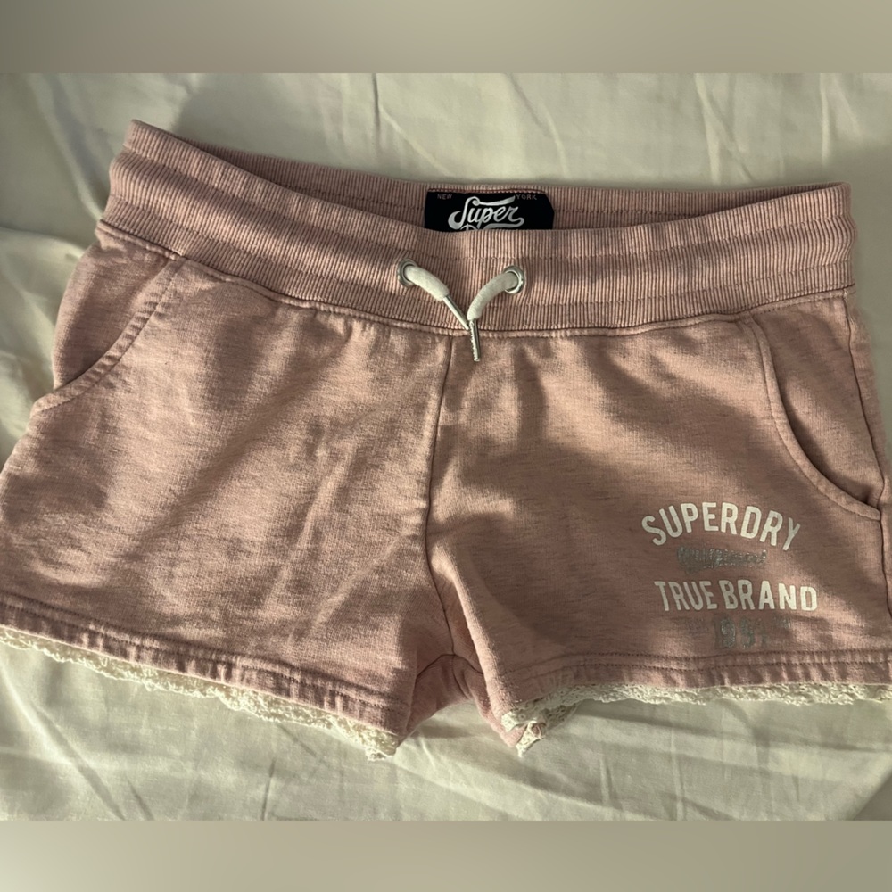SUPERDRY pink shorts size 6